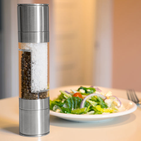 2 In 1 Stainless Steel Manual Pepper Salt Spice Mill