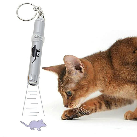 Cat Stick Fish Mouse Animation LED Lazer Pointer Pen