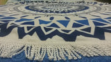 150CM Round Beach Towel With Tassels Microfiber Large