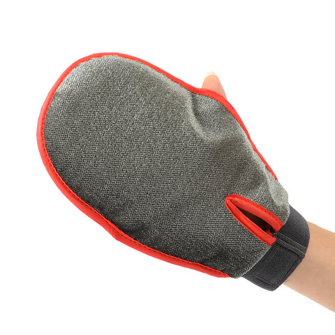 Pet Dog Grooming Glove Massage Bath Duplex Mitt Large Dog 26*16cm