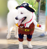 Funny Clothes For Pet Dog Costume Caribbean Pirate Suit