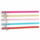 Hot Bling Crystal Pendant Leather Pet Dog Collars