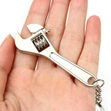 Wrench Shape High-grade Simulation Spanner Key Chain Rings Stainless Steel