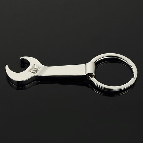 Eco-friendly Silver Metal Wrench Spanner Beer Bottle Opener Key Chain Keyring Gift VE495 P40