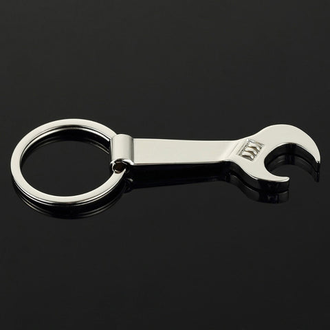 Eco-friendly Silver Metal Wrench Spanner Beer Bottle Opener Key Chain Keyring Gift VE495 P40