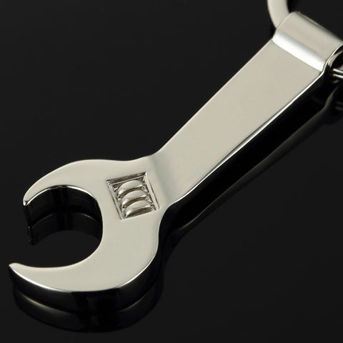 Eco-friendly Silver Metal Wrench Spanner Beer Bottle Opener Key Chain Keyring Gift VE495 P40