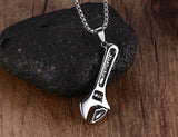 Mens Necklaces Stainless Steel Mechanic Wrench 24 "