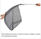 Super Large Folding Fishing Net Triangular Landing 90cm 160cm 210cm 3 Section Telescopic