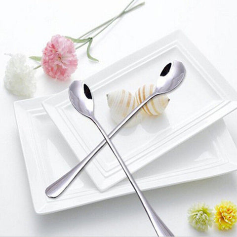 Tea Coffee Handled Long Handle Stainless Steel Spoons