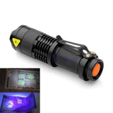 Ultra Violet Light Blacklight UV Lamp AA Battery For Marker Checker Detection