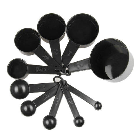 Black Plastic Measuring Cups 10pcs/lot