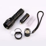 XM-L2 6000LM Tactical Flashlight Torch Zoom 3xAAA or 1x 18650 Rechargeable Battery