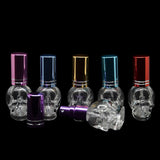 8 ML Mix Color Skull Shape Mini Small Empty Glass Spray bottle