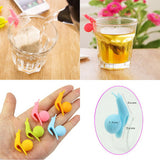 5 PCS Cute Snail Shape Silicone Tea Bag Holder