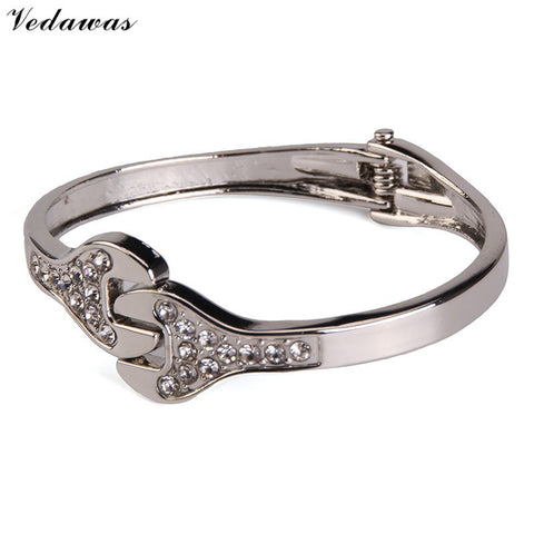 Wrench Shaped Bracelets & Bangles Rhinestone Beads