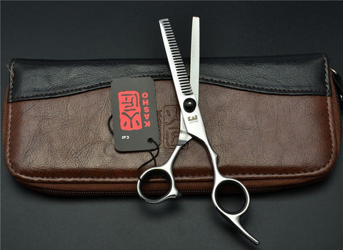 6'' Japan Kasho TOP GRADE Hairdressing Scissors 6CR Factory Price Barbers Cutting Scissors Thinning Shears Hair Scissors