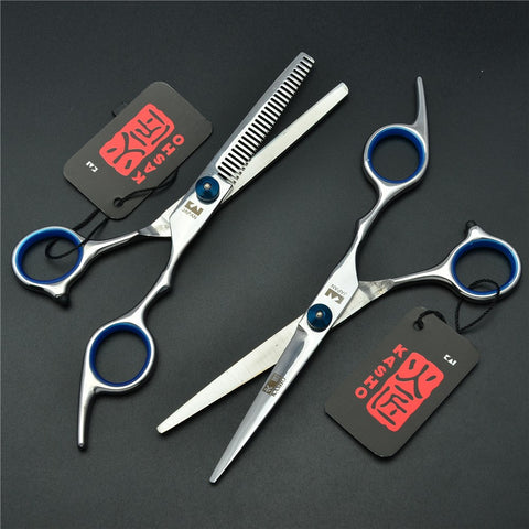 6'' Japan Kasho TOP GRADE Hairdressing Scissors 6CR Factory Price Barbers Cutting Scissors Thinning Shears Hair Scissors