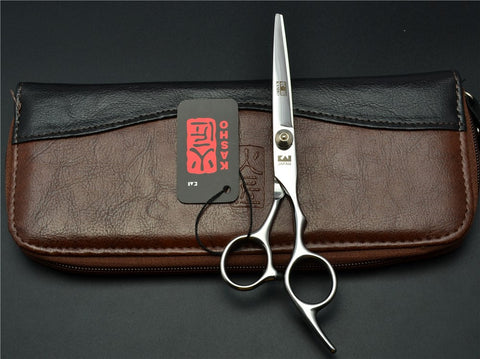 6'' Japan Kasho TOP GRADE Hairdressing Scissors 6CR Factory Price Barbers Cutting Scissors Thinning Shears Hair Scissors