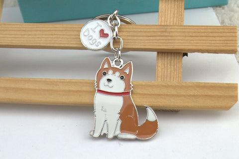 Alaska Husky Pendant Key Chain