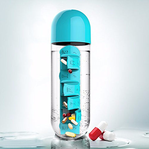 4 Colors Combine Daily Pill Box Organizer bottle