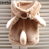 Funny kangaroo costume winter warm Fleece