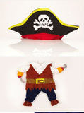 Funny Halloween pet cat dog Pirate costume