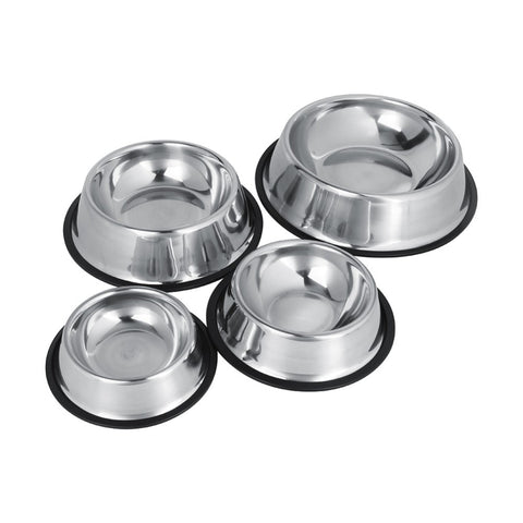 4 Sizes Stainless Steel Dog Bowls