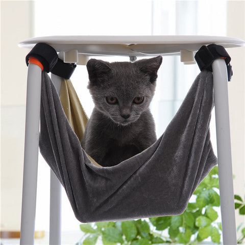 Pet Kitten Cat Hammock Removable Velcro Hanging 2 Colors