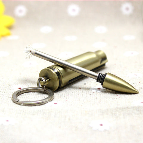 Fire Starter Flint Match Lighter With Key Chain