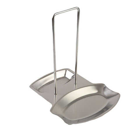 Stainless Steel Pan Pot Cover Lid Rack Stand Spoon Holder