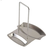 Stainless Steel Pan Pot Cover Lid Rack Stand Spoon Holder