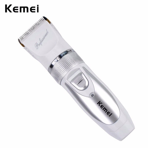 110V-220V Include Battery Titanium Blade Kemei Professional Hair Trimmer Electric Hair Clipper Cutting Machine Shearer -A5758