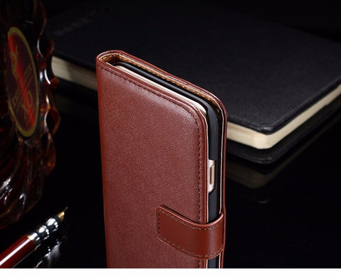 Leather Case For iPhone Plus Stand With Card Holder