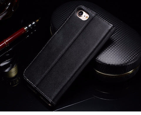 Leather Case For iPhone Plus Stand With Card Holder