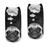 3D Cute Lovely Pug Dog  Animal  Printed socks