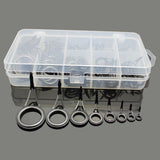 75pcs/Lot  Various Sizes Fishing Rod Guide Tip Repair Kit Set