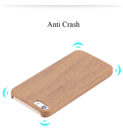 Vintage Wood Texture Pattern Leather Cases For iPhone
