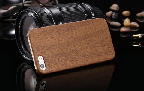 Vintage Wood Texture Pattern Leather Cases For iPhone