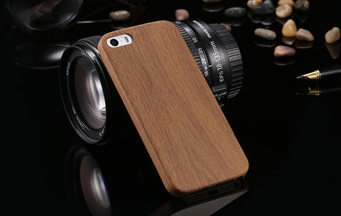 Vintage Wood Texture Pattern Leather Cases For iPhone