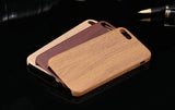 Vintage Wood Texture Pattern Leather Cases For iPhone