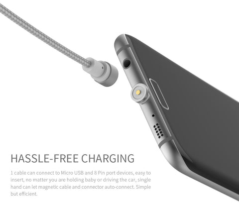 Magnetic Cable Micro Usb Charger for Samsung s7 S6 Xiaomi 2A fast charging cable for iPhone 5s 6 6s 7 Plus