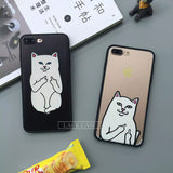 Funny Cartoon Cat Case For iphone 7 Case For iphone