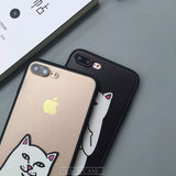 Funny Cartoon Cat Case For iphone 7 Case For iphone