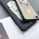 Funny Cartoon Cat Case For iphone 7 Case For iphone