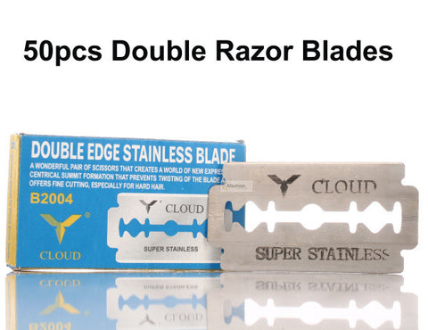 50pcs Stainless Steel Double Edge Blade Safety Razor blades