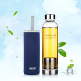 550ML My Bottle Glass Tea Infuser Water Bottle With Stainless Steel Filter