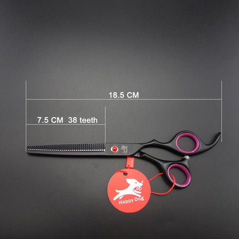 7" Professional Pet Grooming Scissors set,Straight & Thinning & Curved scissors set