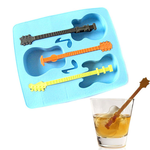 New Creative Silicone Ice Guitar Modeling System of Three  Ice Mold Random Color