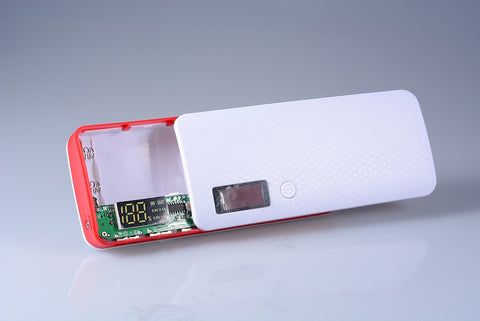 3 Ports 5x18650 DIY Portable Battery Power Bank Shell Case Box LCD Display (No Battery)