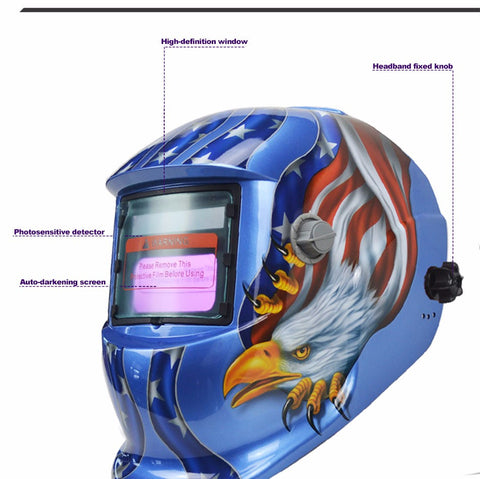 DEKO Eagle Solar Auto Darkening MIG MMA Electric Welding Mask/Helmet/Welding Lens for Welding Machine